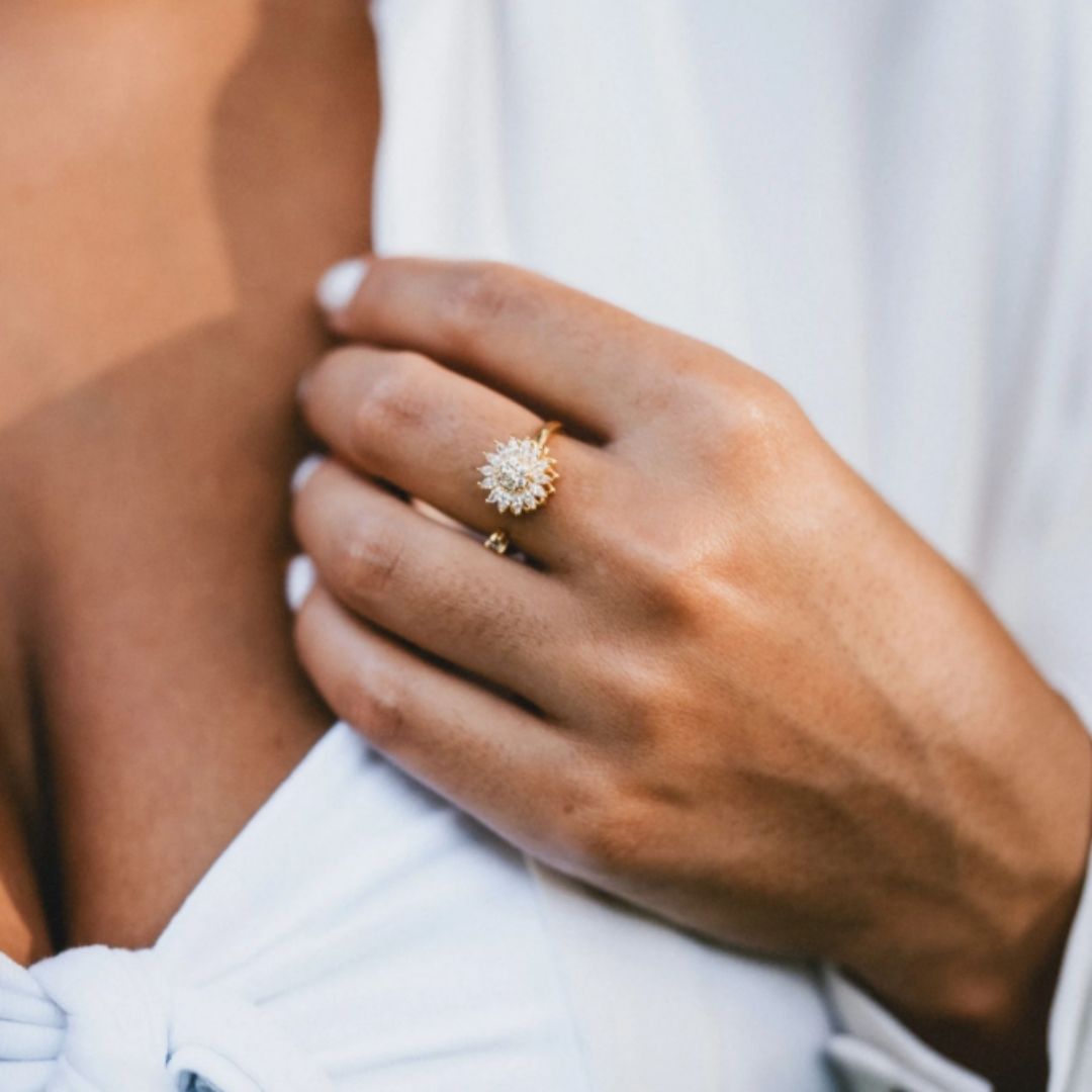 Sonnenblumen Anti-Stress Ring