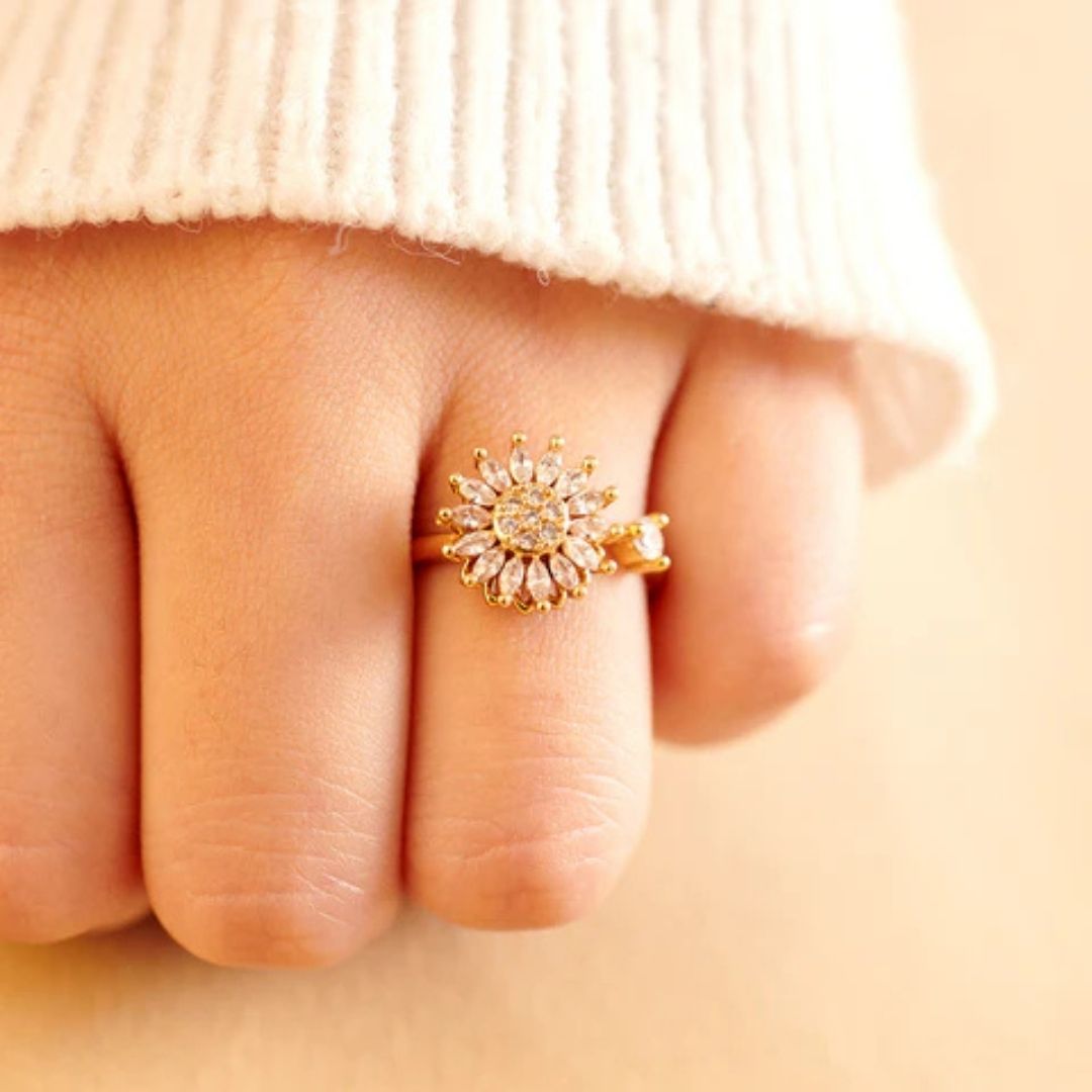 Sonnenblumen Anti-Stress Ring